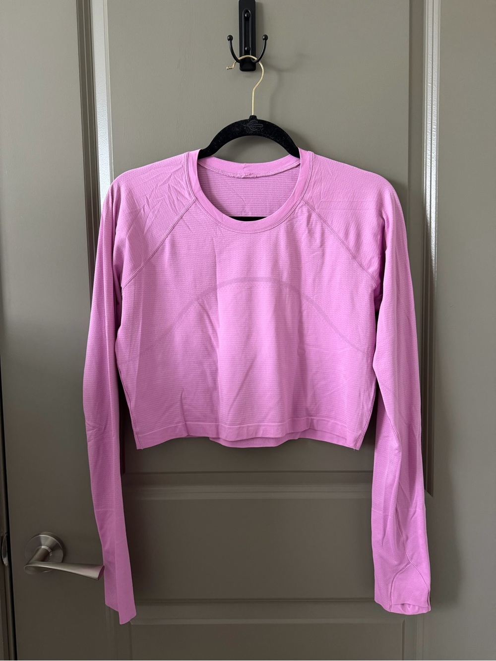 Lululemon | Swiftly Tech Cropped Long Sleeve 2.0 in Dahlia Mauve